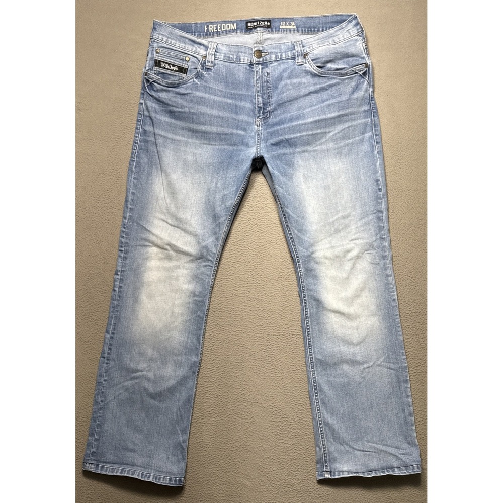 Howitzer Freedom Defense Tactical Jeans Mens 42x34 (40x32) Boot Stretch Whiskers